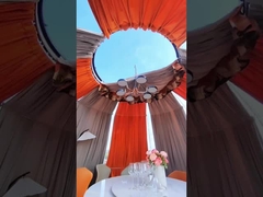 360-Grad-Veranstaltungen Hotel Wasserdicht UV-Widerstand Star PC Glamping Igloo Geodätische Kuppeln Haus