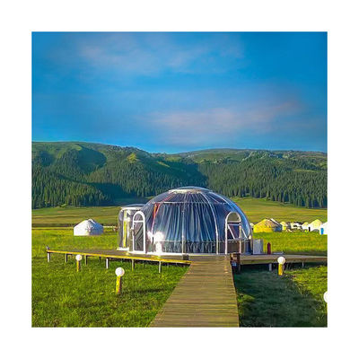 Qualität  Durable Lightweight 6m Geodesic Dome Thickness 3.5mm Dome Igloo Tent Fabrik