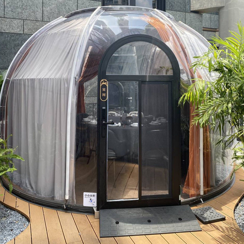 Transparentes, klares und rundes PC-Igloo-Bubbelzelt für Camping und Veranstaltungen im Freien