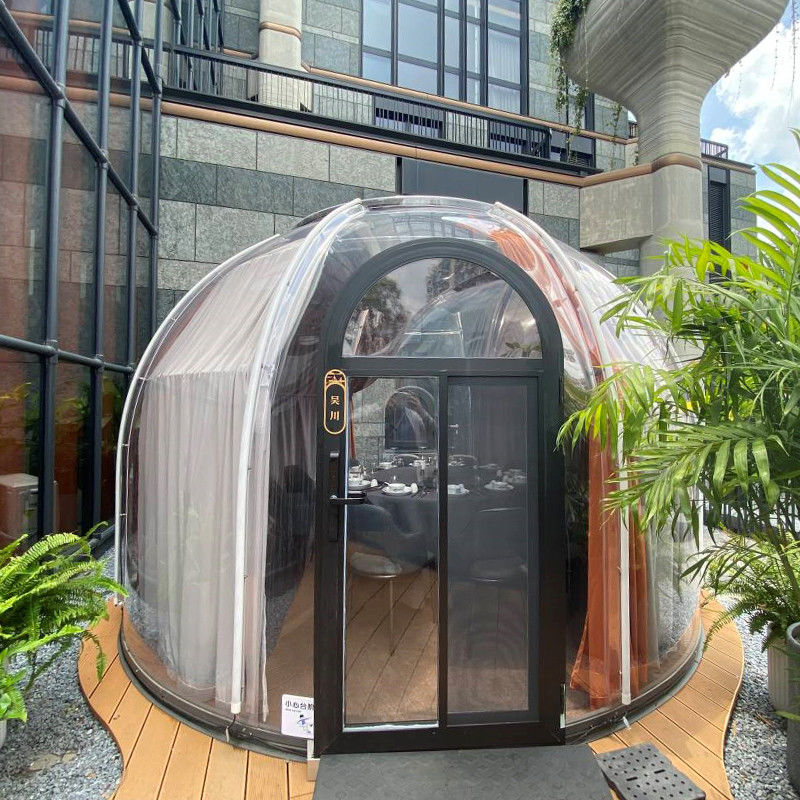 Transparentes, klares und rundes PC-Igloo-Bubbelzelt für Camping und Veranstaltungen im Freien