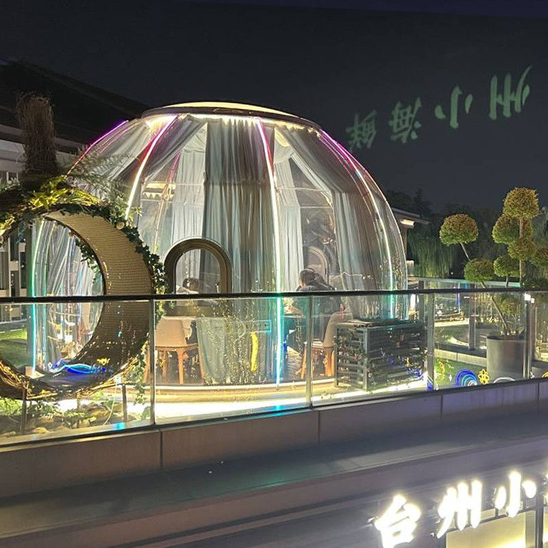 3m x 2,3m Igloo Bubble Tent Wasserdicht PC Clear Dome Zelt für Partys und Veranstaltungen