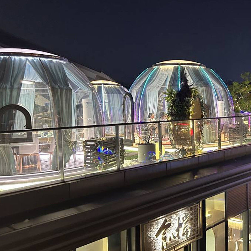3m x 2,3m Igloo Bubble Tent Wasserdicht PC Clear Dome Zelt für Partys und Veranstaltungen