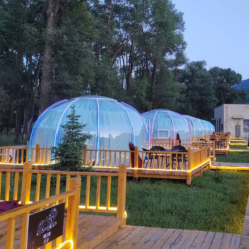 3m x 2,3m Igloo Bubble Tent Wasserdicht PC Clear Dome Zelt für Partys und Veranstaltungen