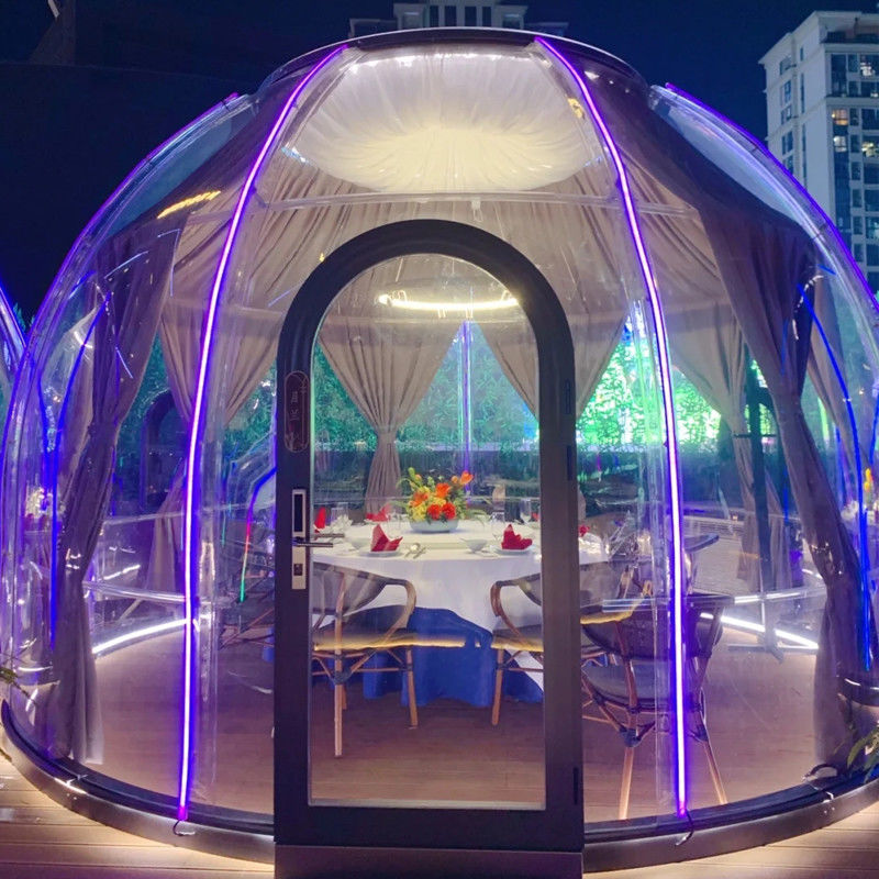 3m x 2,3m Clear Dome House Igloo Bubble Tent mit Partys und Veranstaltungen