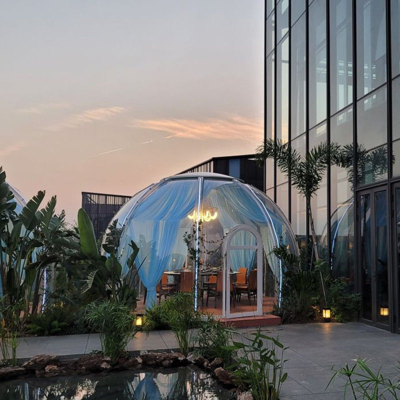 PC Dome House Glamping Bubble Tent für Camping im Freien und Hinterhof Partys