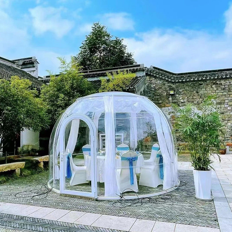 PC Dome House Glamping Bubble Tent für Camping im Freien und Hinterhof Partys