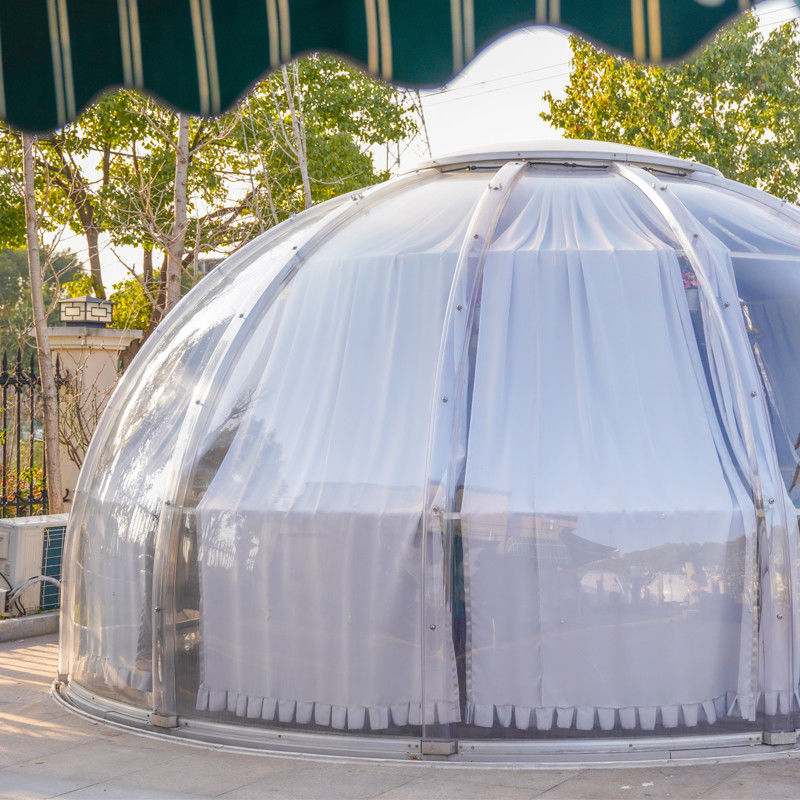 PC Aluminium Material Blasentent Haus 2,8m Höhe Kuppel Zelt Für Outdoor Camping