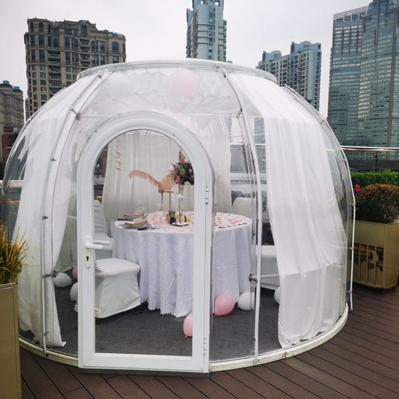 Outdoor-Messe-Zelt Hotel Gartenparty Luxus Glamping PC Winter Geodäsische Kuppelzelt